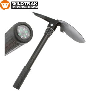 WILDTRAK MULTI PURPOSE CAMP TOOL WITH SHOVEL PICK AND COMPASS Thumbnail