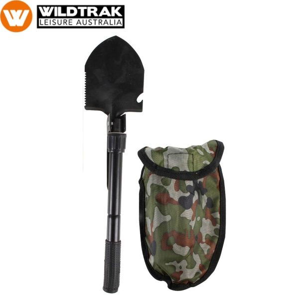 WILDTRAK MULTI PURPOSE CAMP TOOL WITH SHOVEL PICK AND COMPASS Thumbnail