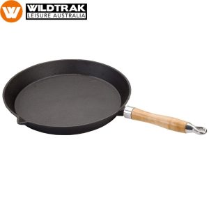 Nomad CAST IRON SKILLET FRYING PAN 10" ideal for campfire BBQ or stove 