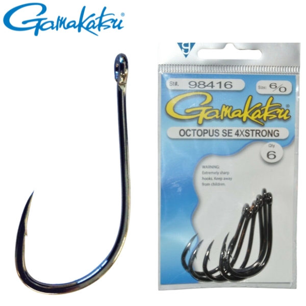 GAMAKATSU INLINE OCTOPUS STRAIGHT EYE (SE) 4X HOOKS GAMAKATSU INLINE OCTOPUS STRAIGHT EYE (SE) 4X HOOKS Thumbnail