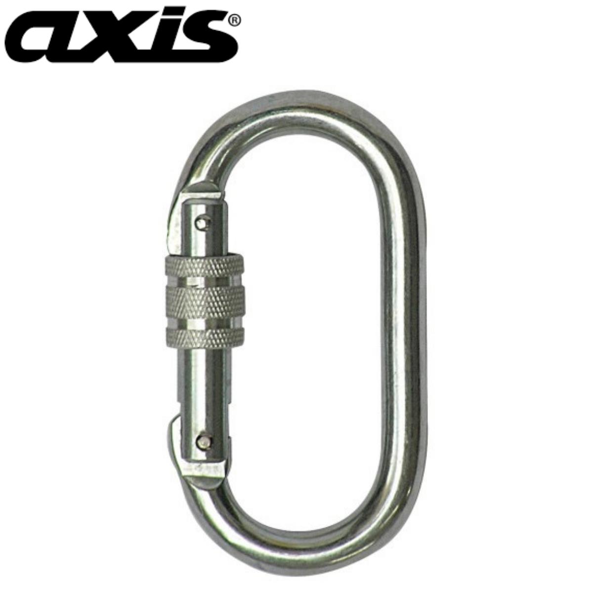 AXIS 25KN OVAL SCREWGATE CARABINER SILVER ZINC AXIS 25KN OVAL SCREWGATE CARABINER SILVER ZINC Thumbnail