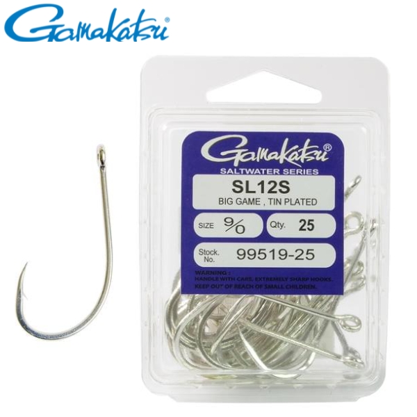 GAMAKATSU SL12S BIG GAME TIN PLATED HOOKS GAMAKATSU SL12S BIG GAME TIN PLATED HOOKS Thumbnail