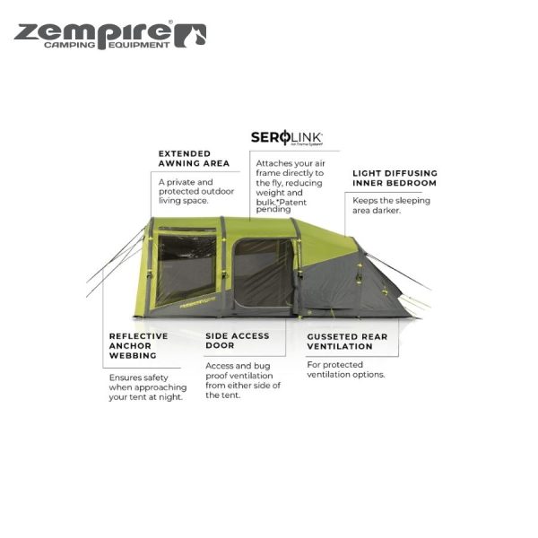 ZEMPIRE EVO TM V2 AIR TENT Compleat Angler & Camping World Rockingham
