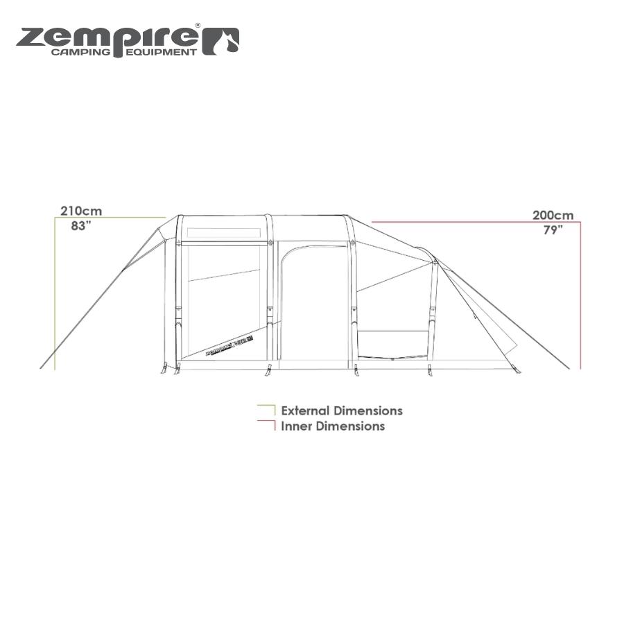 ZEMPIRE EVO TM V2 AIR TENT Compleat Angler & Camping World Rockingham