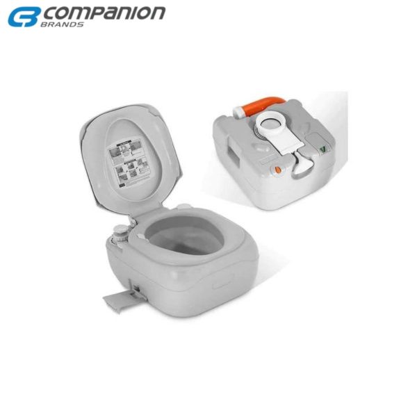 COMPANION STREAMLINE PORTABLE TOILET 22L Compleat Angler & Camping