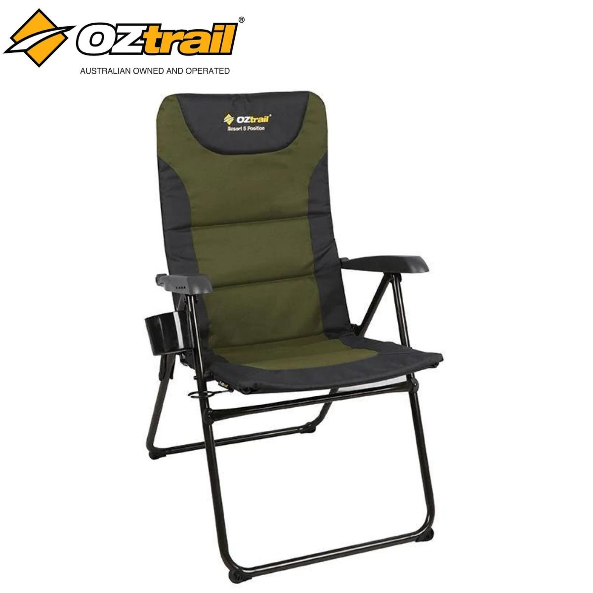 OZTRAIL 5 POSITION RESORT RECLINER CHAIR Compleat Angler & Camping