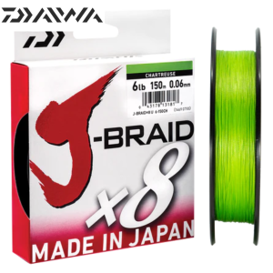 DAIWA J-BRAID X8 150M CHARTREUSE Thumbnail