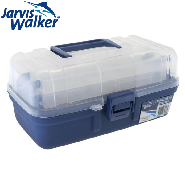 CLEAR TOP 2 TRAY TACKLE BOX  Compleat Angler & Camping World Rockingham