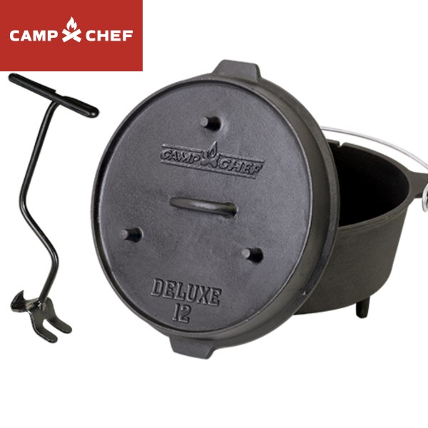CAMP CHEF 12in CAST IRON DELUXE DUTCH OVEN Thumbnail