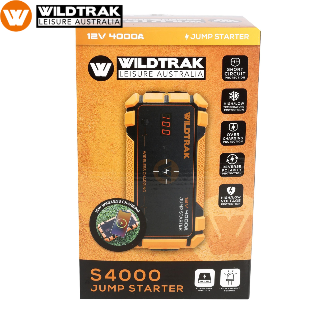 WILDTRAK S4000A 12V MULTI FUNCTION CAR BATTERY JUMPSTARTER WILDTRAK S4000A 12V MULTI FUNCTION CAR BATTERY JUMPSTARTER Thumbnail